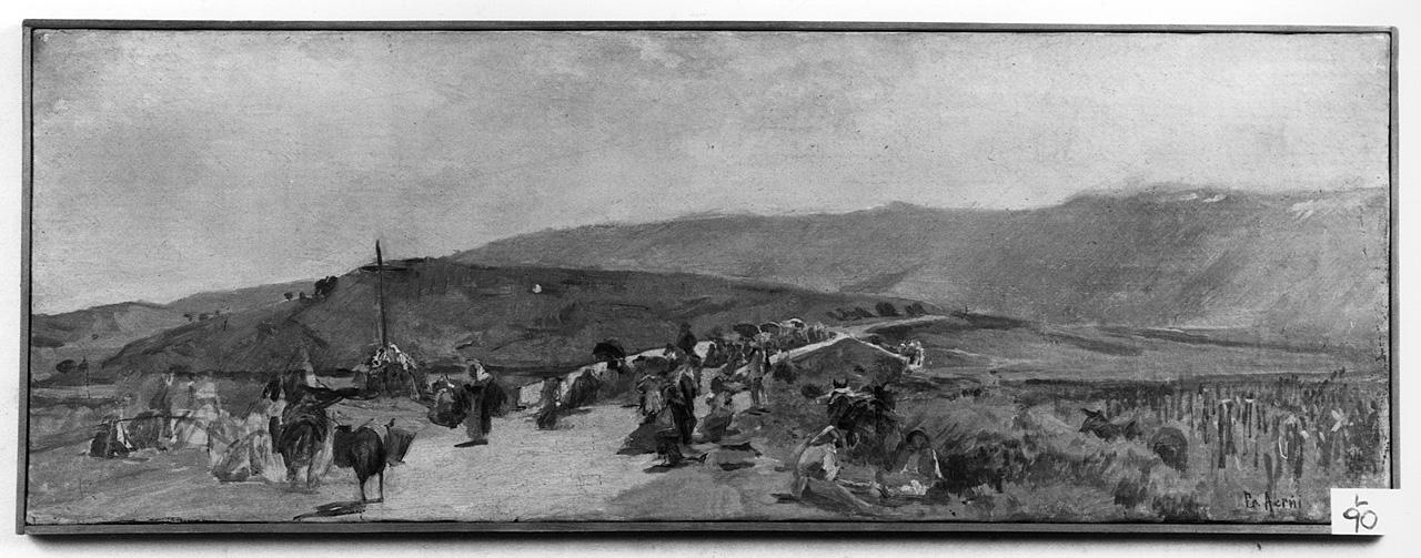 paesaggio (dipinto) di Aerni Franz Theodor (fine/inizio secc. XIX/ XX)
