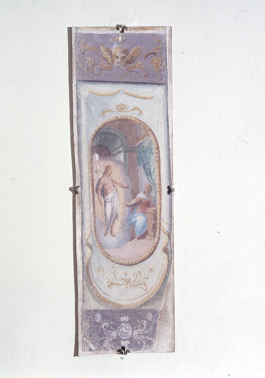 apparizione di Cristo risorto alla Madonna (dipinto, frammento) - ambito fiorentino (sec. XVI)