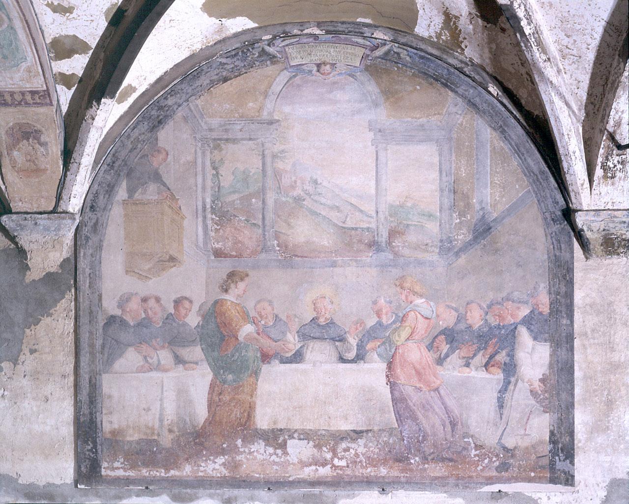 cena di San Domenico (dipinto) di Santi di Tito (sec. XVI)