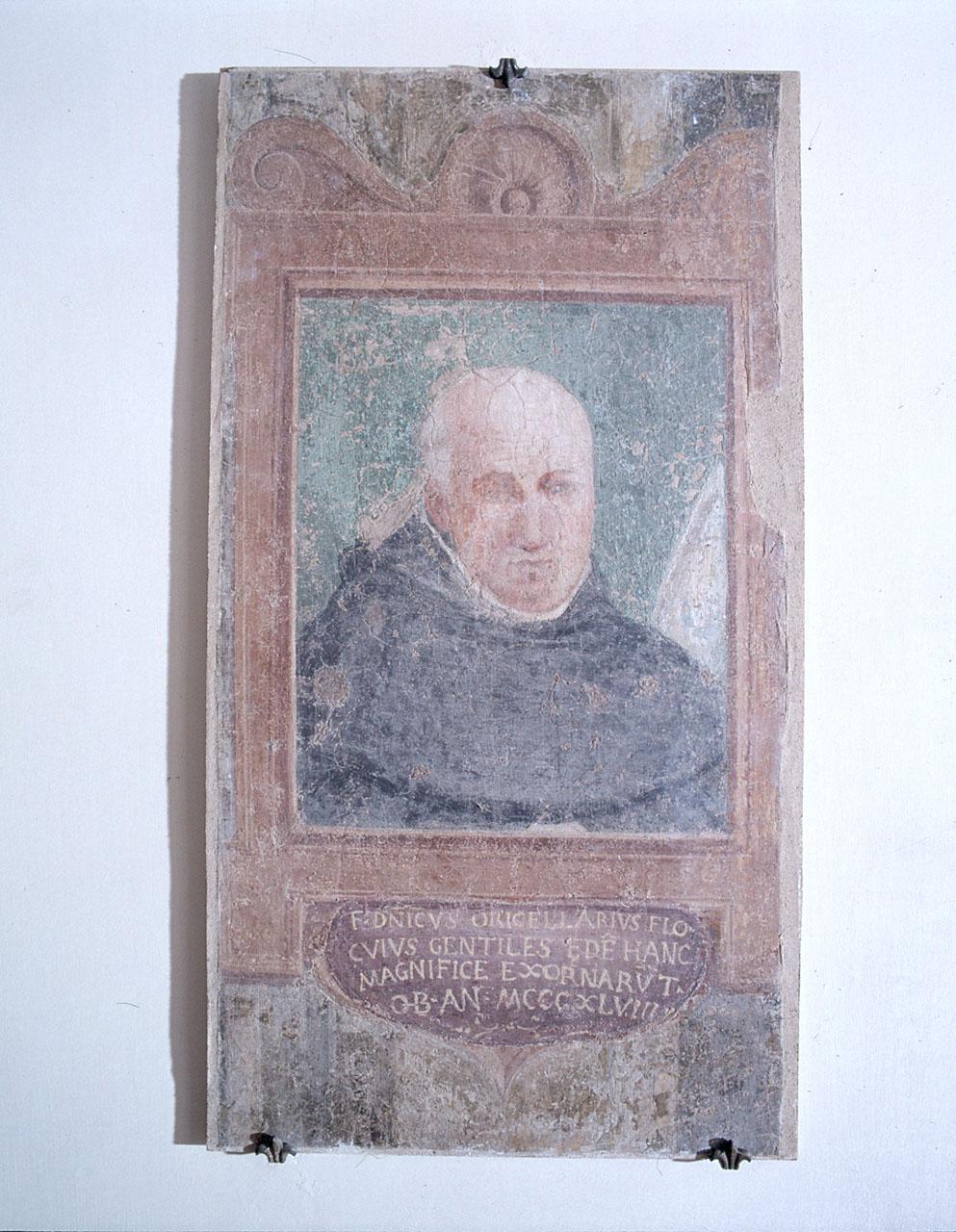 ritratto di frate Domenico Rucellai (dipinto, frammento) - ambito fiorentino (sec. XVI)