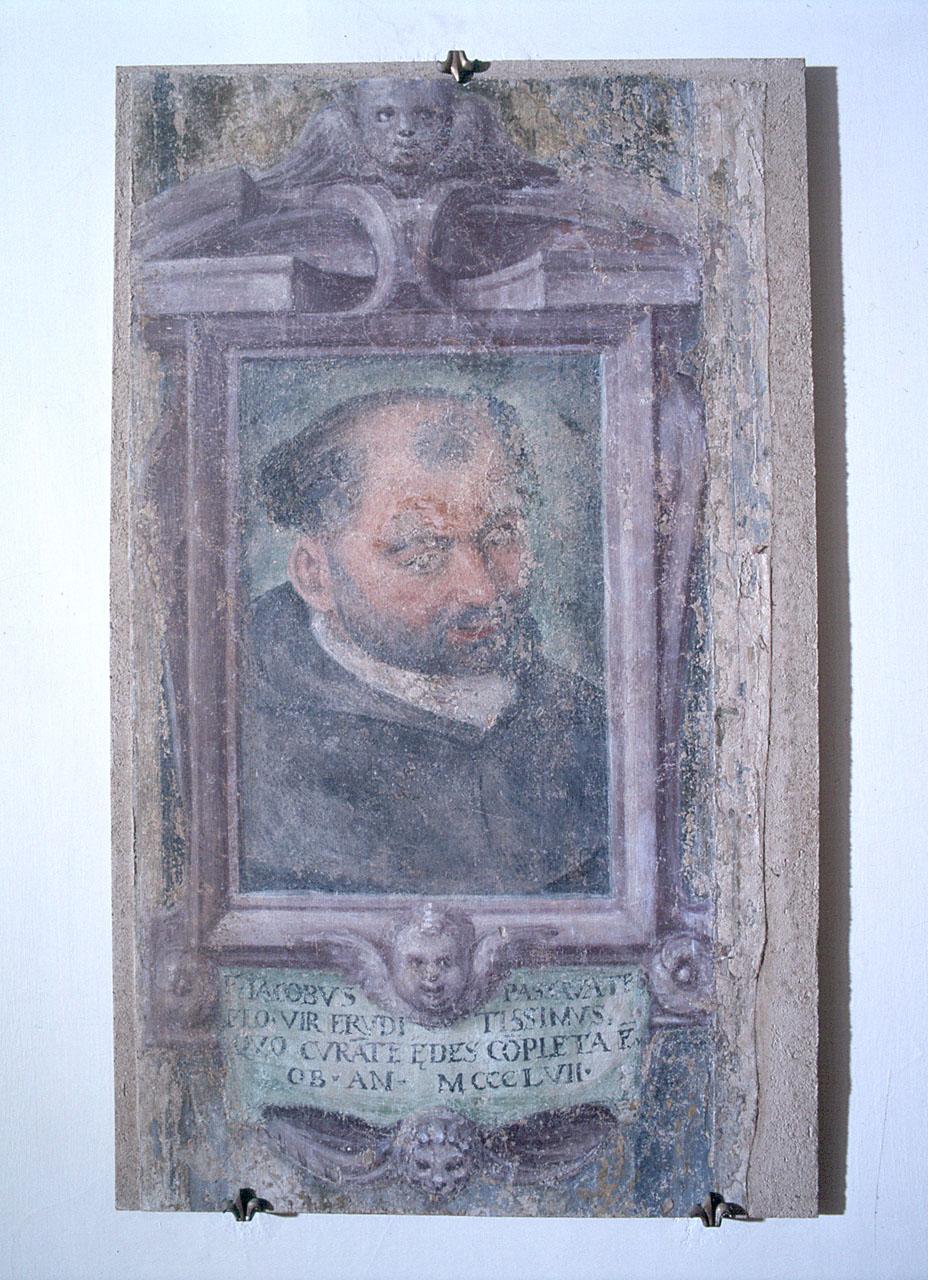 ritratto di frate Jacopo Passavanti (dipinto, frammento) - ambito fiorentino (sec. XVI)