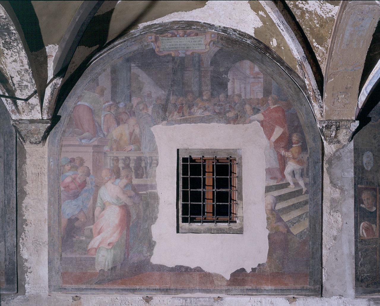 funerali di San Domenico (dipinto) di Balducci Giovanni detto Cosci (sec. XVI)