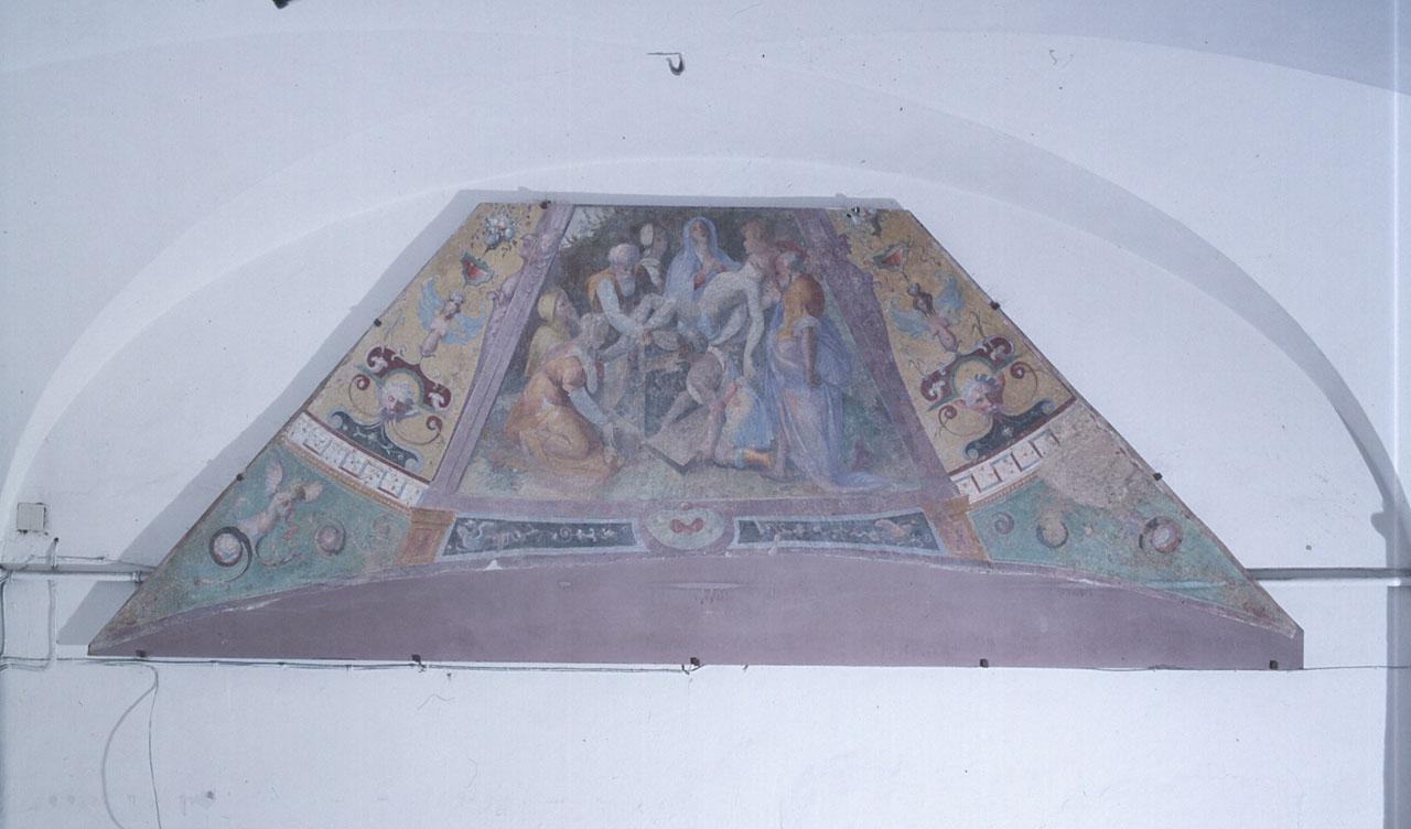 deposizione di Cristo nel sepolcro (dipinto, frammento) di Gamberucci Cosimo (sec. XVI)