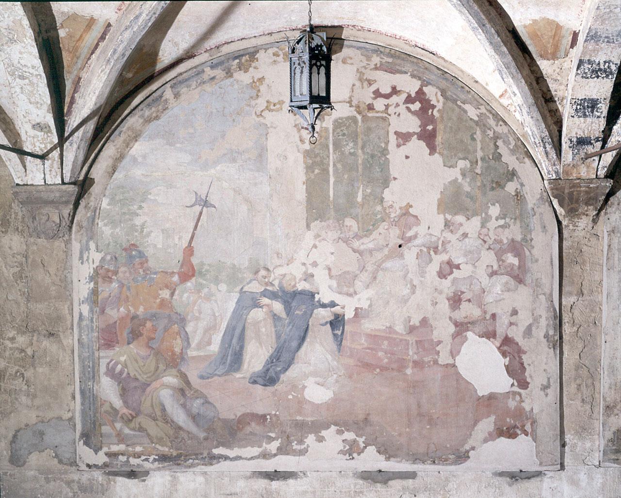 San Tommaso d'Aquino davanti a papa Urbano IV (dipinto) di Soderini Mauro (sec. XVIII)