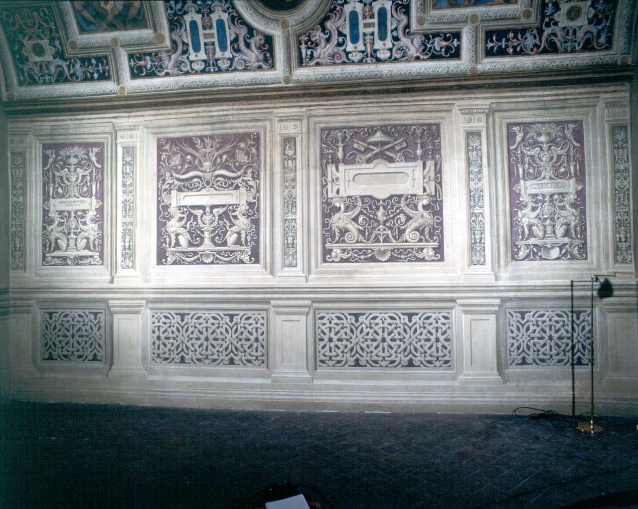 motivi decorativi a grottesche (dipinto) di Feltrini Andrea detto Andrea del Fornaio (sec. XVI)