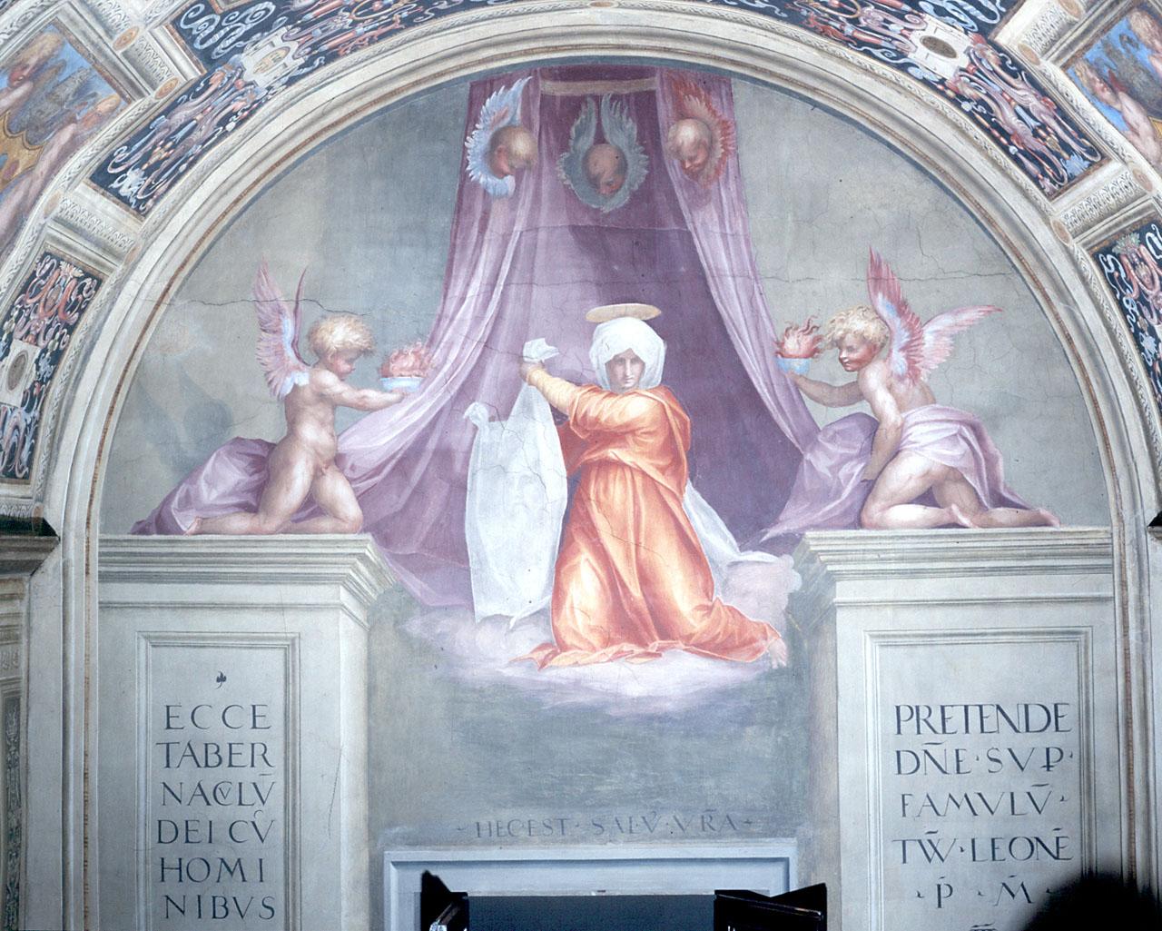 Santa Veronica sostiene il velo (dipinto) di Carucci Jacopo detto Pontormo (sec. XVI)
