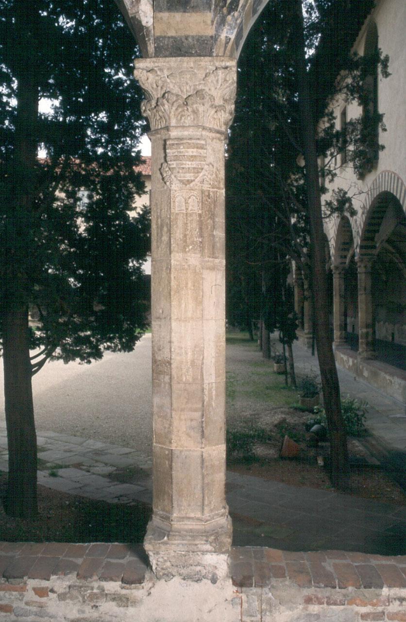 stemma gentilizio (colonna) - produzione fiorentina (sec. XIV)