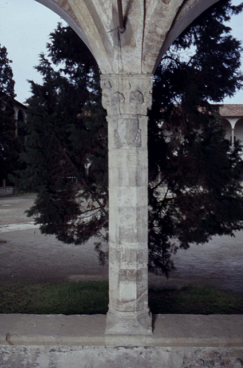 stemma gentilizio (colonna) - produzione fiorentina (sec. XIV)