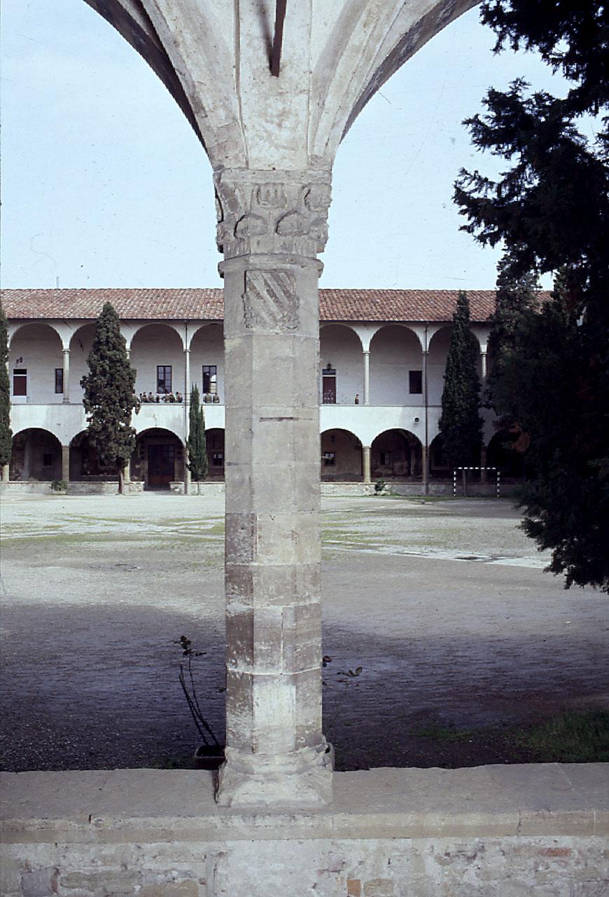 stemma gentilizio della famiglia Infangati (colonna) - produzione fiorentina (sec. XIV)