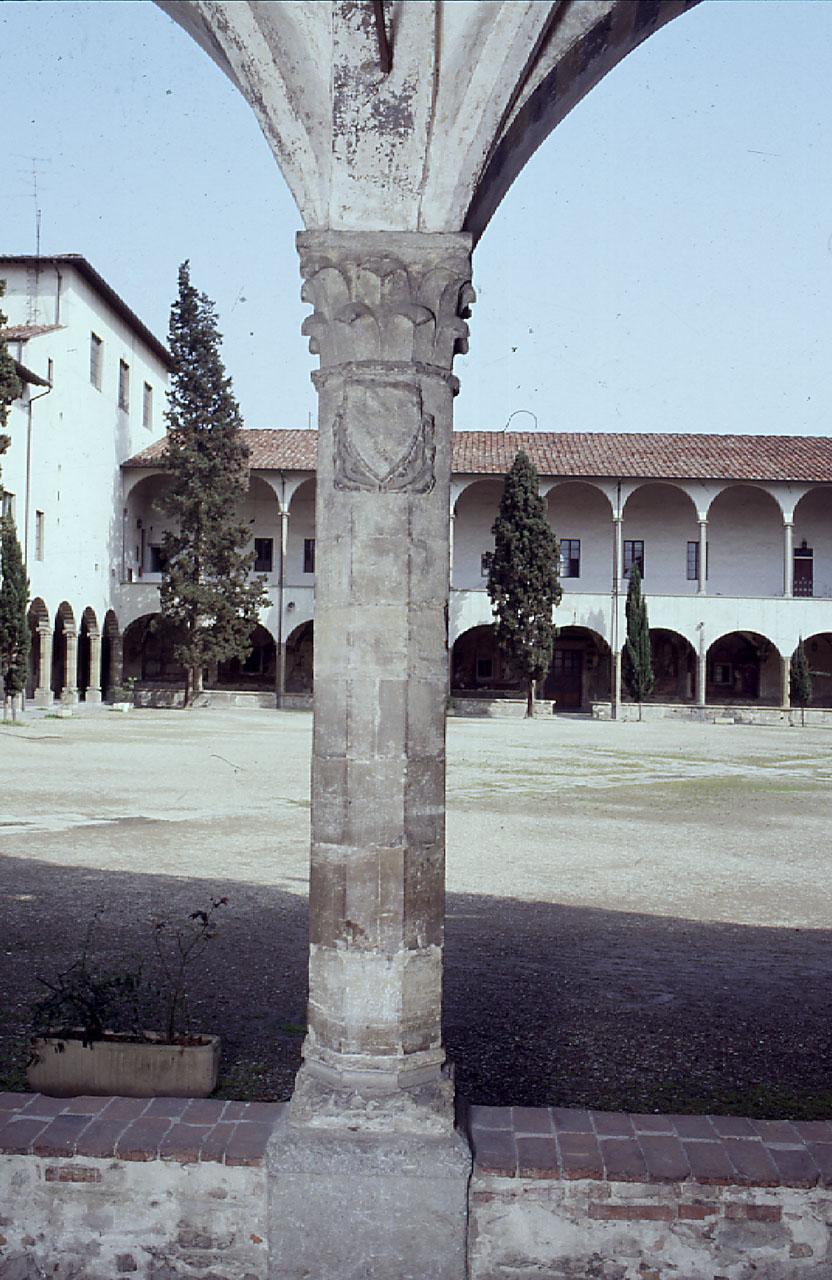 stemma gentilizio della famiglia Infangati (colonna) - produzione fiorentina (ultimo quarto sec. XIV)