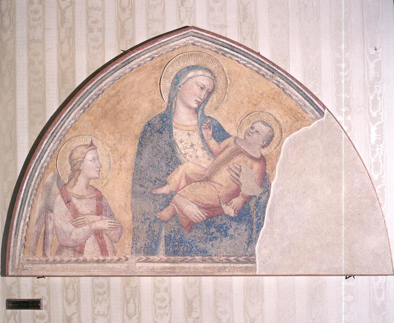 Madonna con Bambino e angeli (dipinto) di Mariotto di Nardo (cerchia) (fine/inizio secc. XIV/ XV)