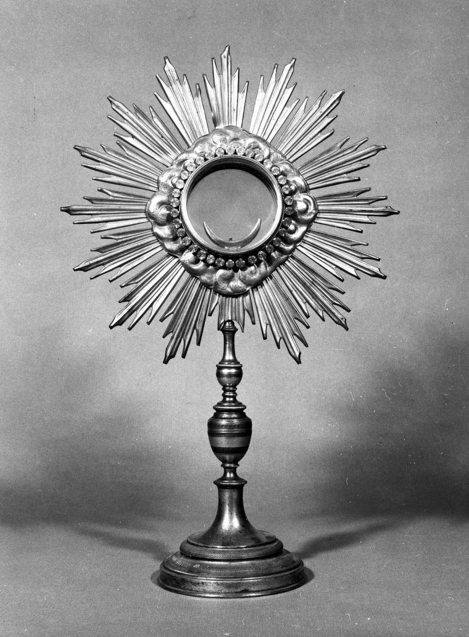 ostensorio - a raggiera - bottega toscana (sec. XX)