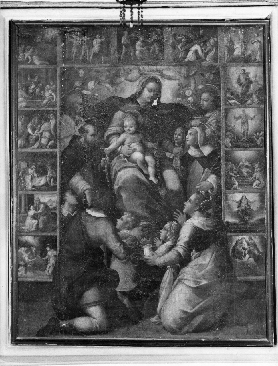 Madonna del Rosario (dipinto) - ambito toscano (sec. XVII)