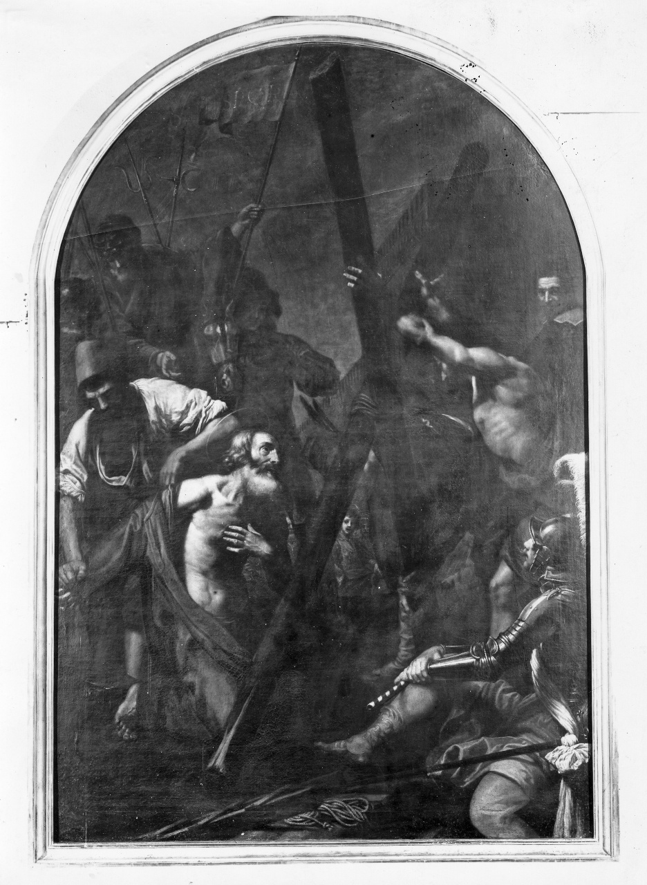 crocifissione di Sant'Andrea (dipinto) di Lippi Lorenzo (sec. XVII)