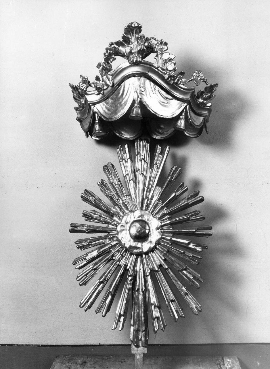 tronetto per esposizione eucaristica, frammento - bottega fiorentina (metà sec. XVIII)