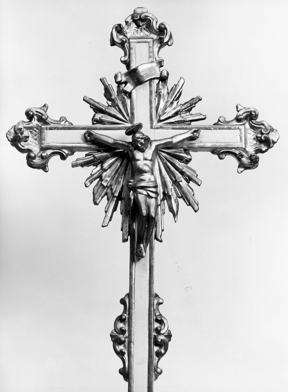 Cristo crocifisso (croce d'altare) - bottega fiorentina (fine/inizio secc. XVIII/ XIX)