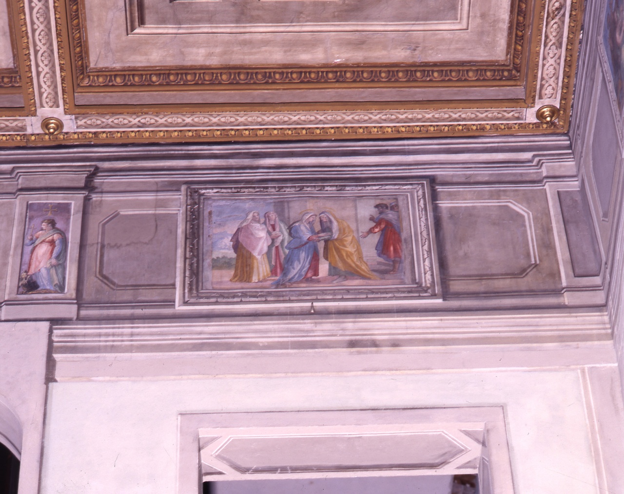 visitazione (dipinto) di Allori Alessandro (scuola) (sec. XVI)