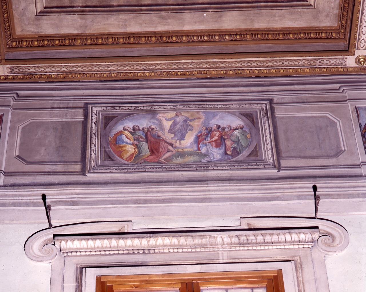 ascensione di Cristo (dipinto) di Allori Alessandro (scuola) (sec. XVI)