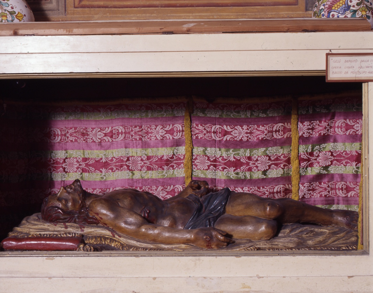 Cristo morto (scultura) di Foggini Giovanni Battista (scuola) (prima metà sec. XVIII)