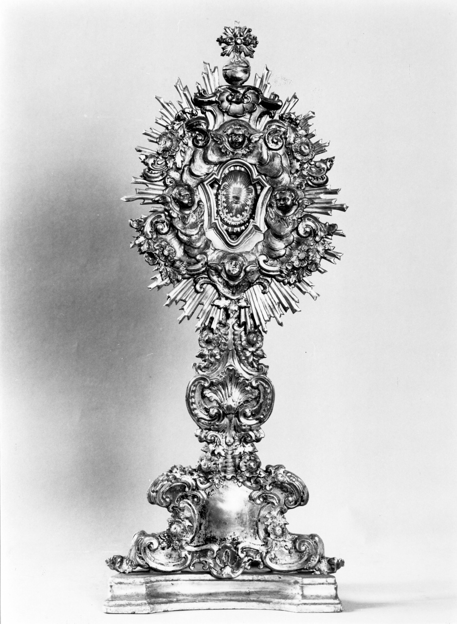reliquiario - a ostensorio - bottega fiorentina (sec. XVIII)