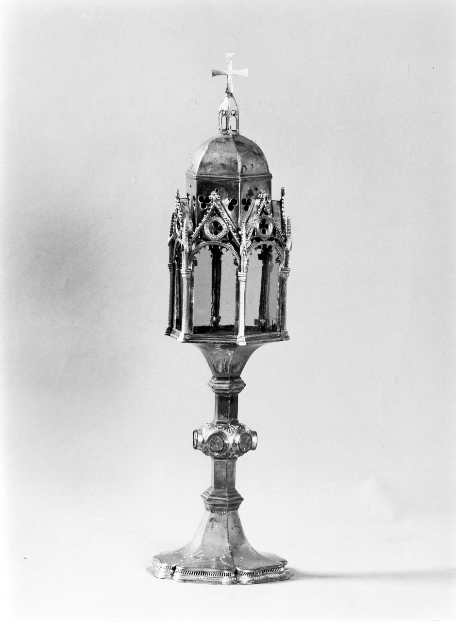 reliquiario architettonico - a tempietto - bottega fiorentina (sec. XV)