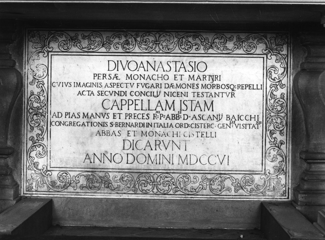 lapide commemorativa - bottega fiorentina (sec. XVIII)