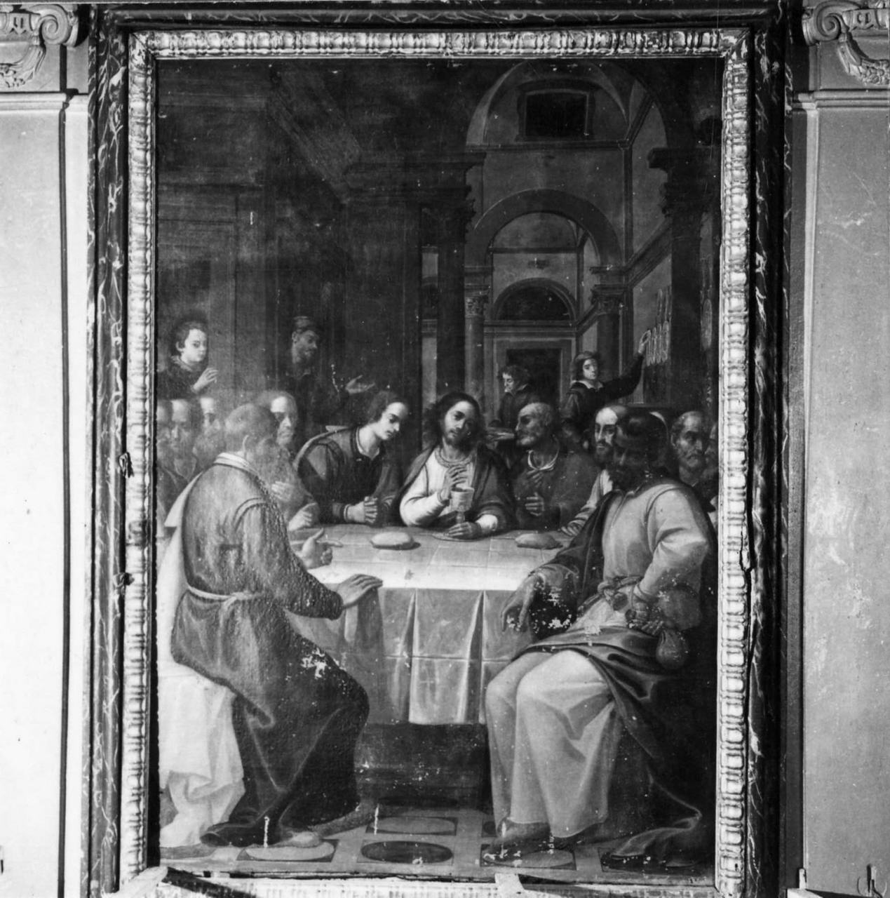 ultima cena (dipinto) di Gemignani Giacinto (attribuito) (sec. XVII)