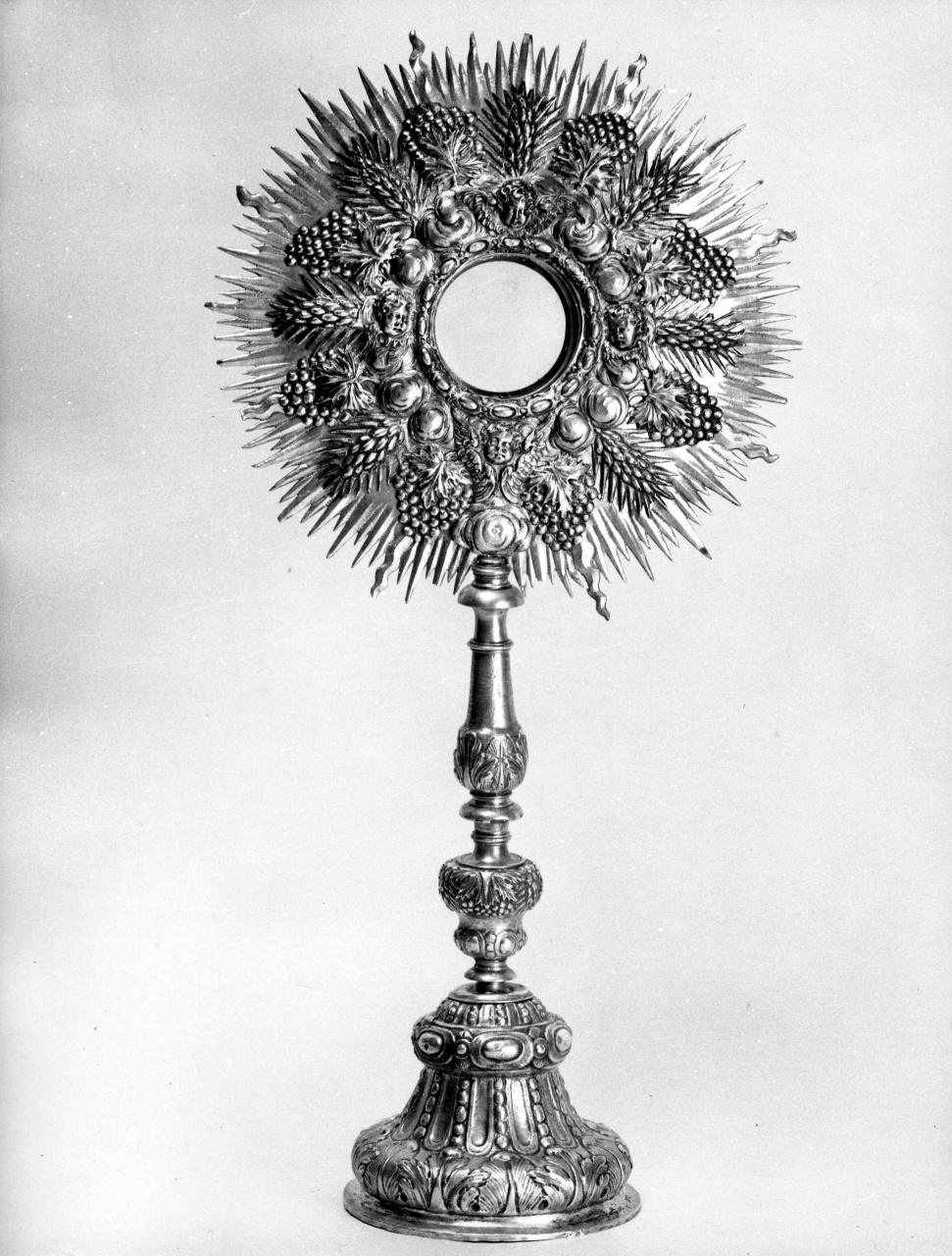 ostensorio - a raggiera - bottega toscana (sec. XVIII)