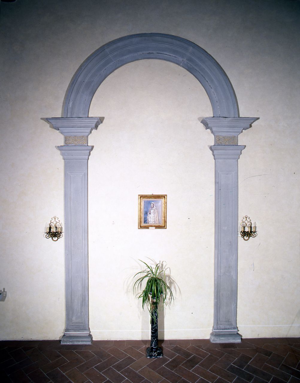 mostra architettonica d'altare, serie - bottega fiorentina (sec. XVII)