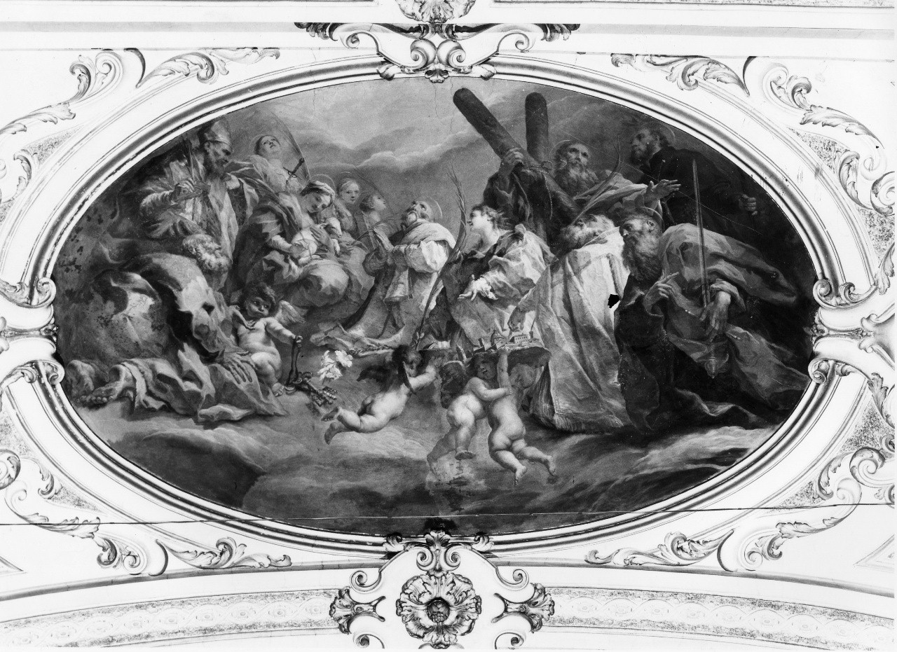 Santi (dipinto) di Gherardini Alessandro (attribuito) (sec. XVIII)