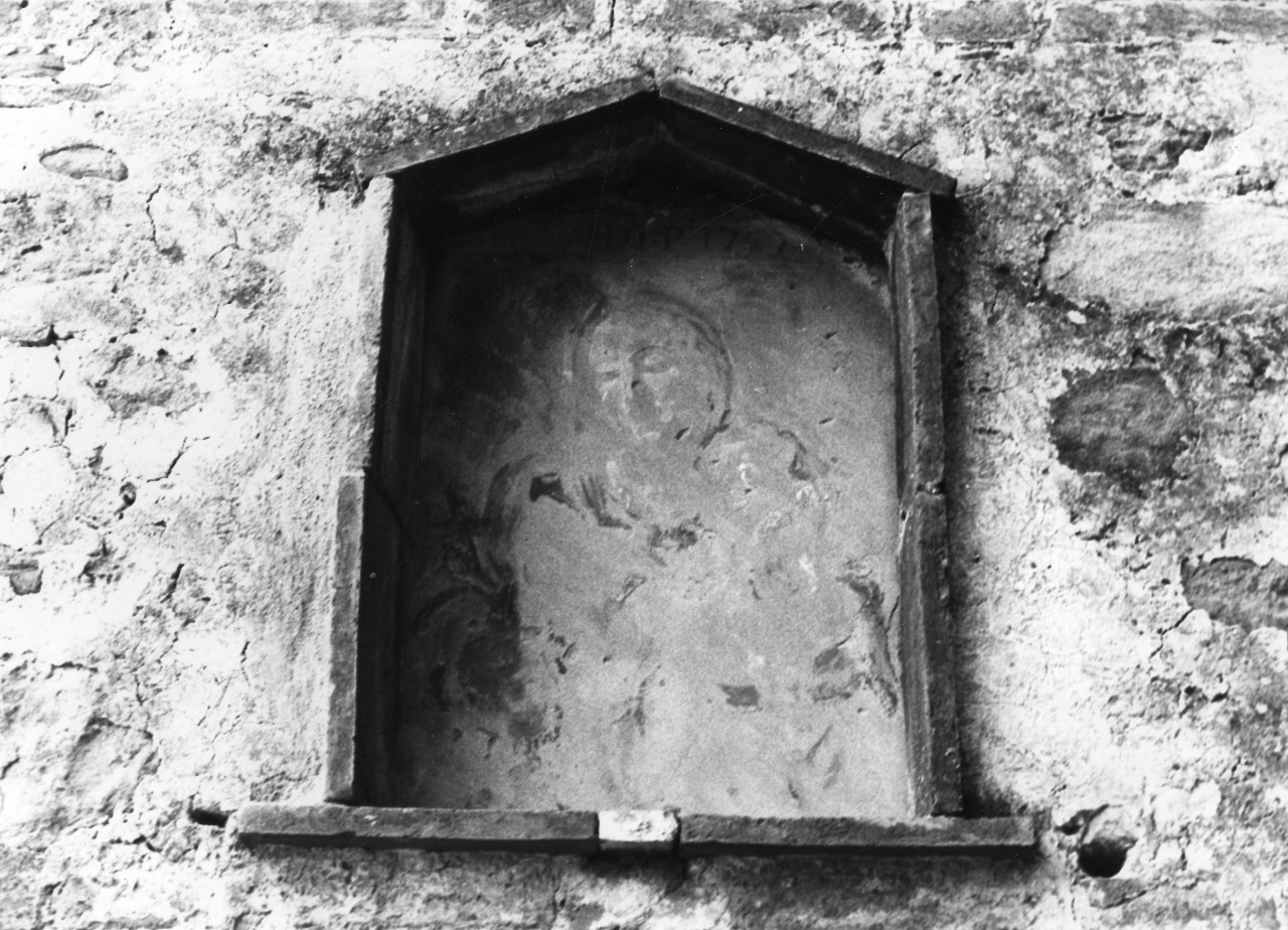 Madonna con Bambino (tabernacolo) - ambito toscano (sec. XVIII)