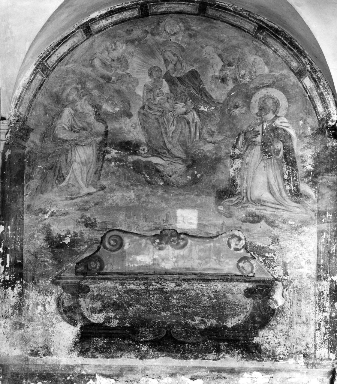 Madonna con Bambino e Santi (dipinto) - ambito fiorentino (fine/inizio secc. XVII/ XVIII)