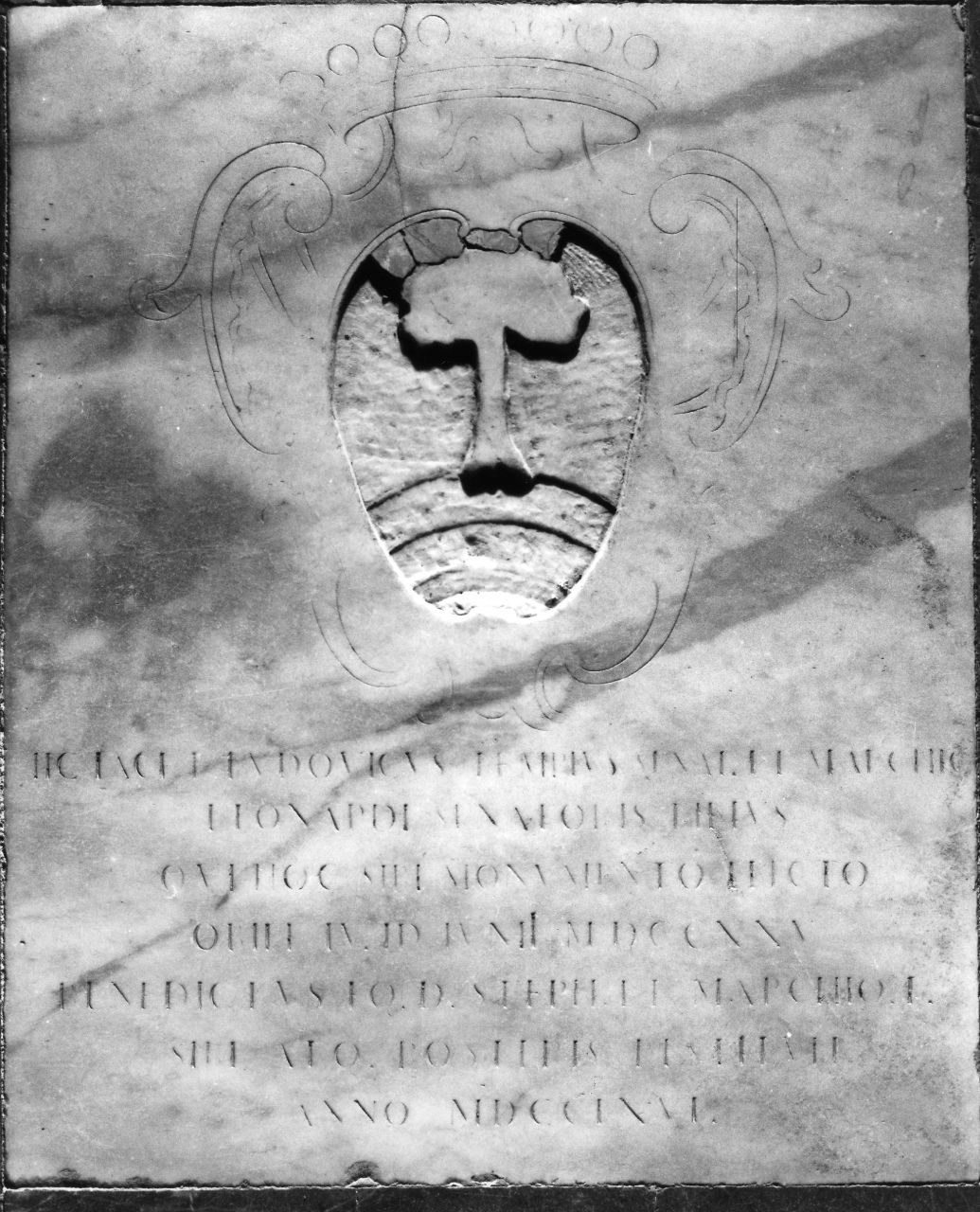 lastra tombale - manifattura toscana (sec. XVIII)