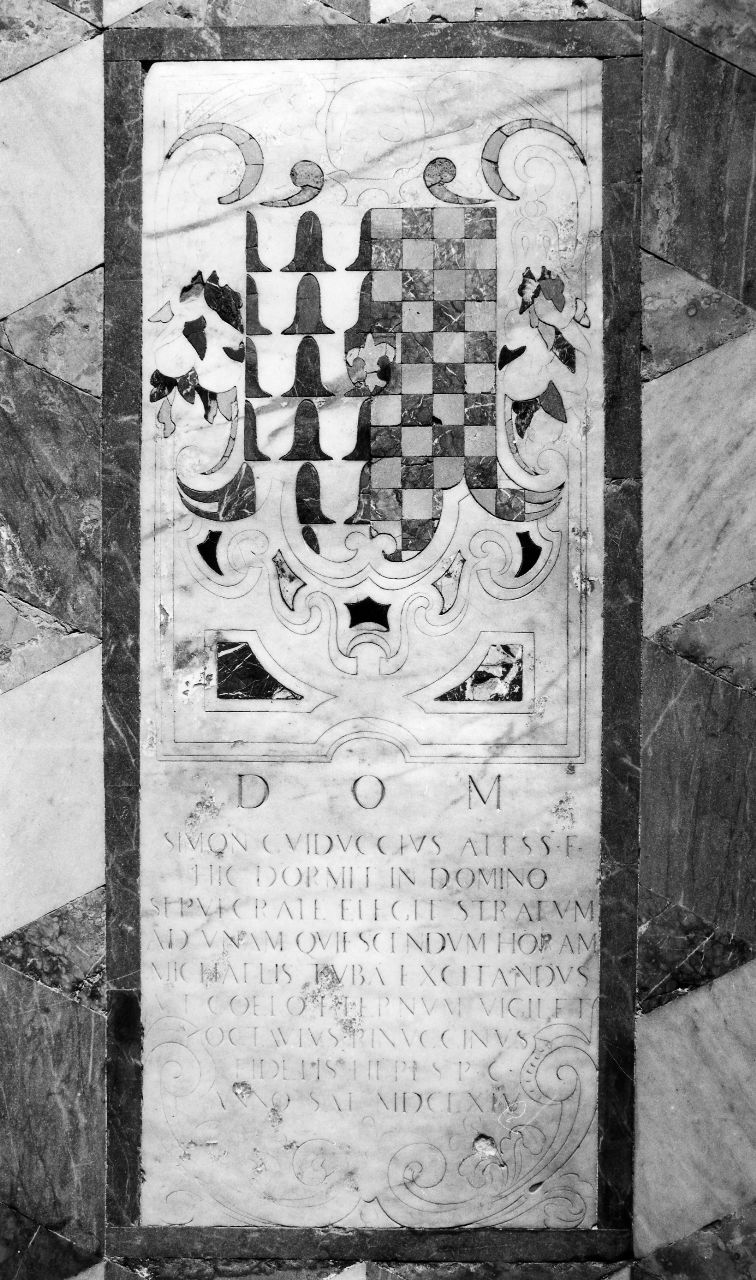 lastra tombale - manifattura toscana (sec. XVII)