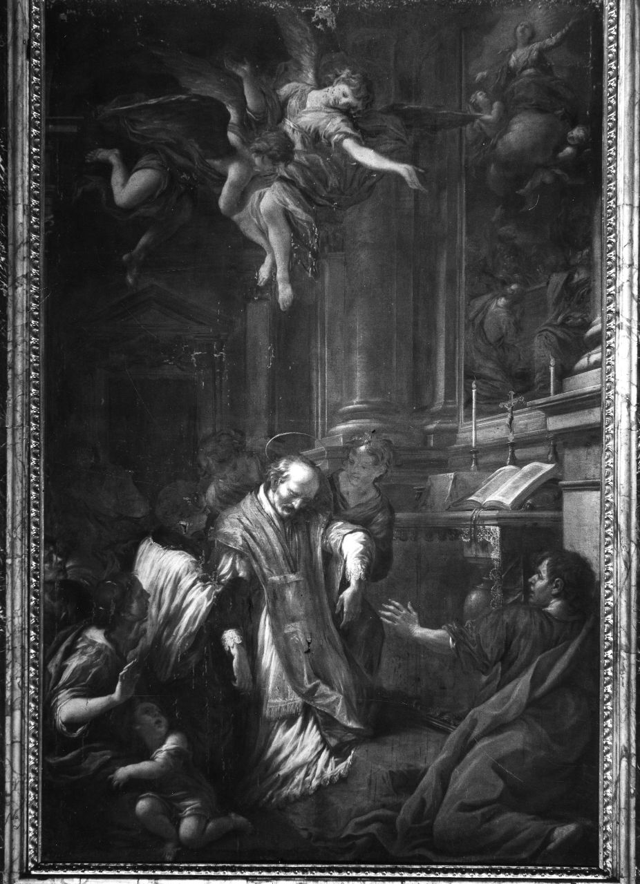 morte di Sant'Andrea Avellino (dipinto) di Hugford Ignazio Enrico (metà sec. XVIII)