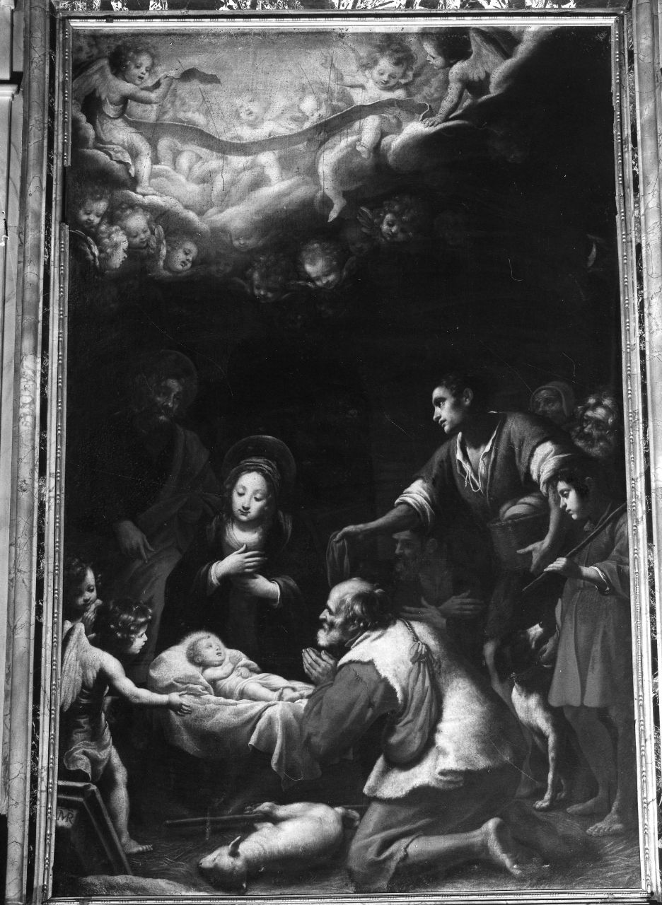 adorazione dei pastori (dipinto) di Rosselli Matteo (sec. XVII)