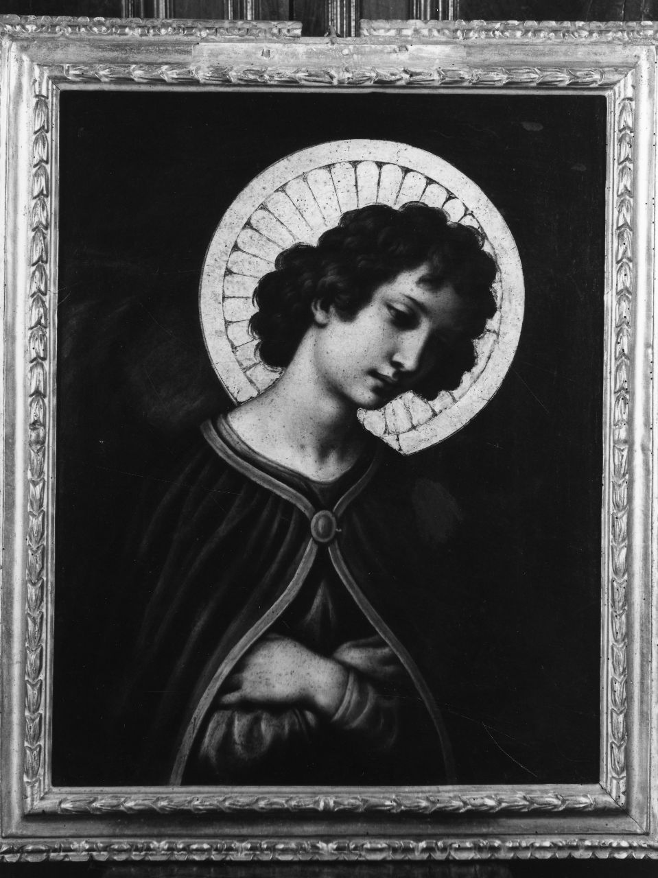 angelo annunciante (dipinto) di Curradi Francesco detto Battiloro (metà sec. XVII)