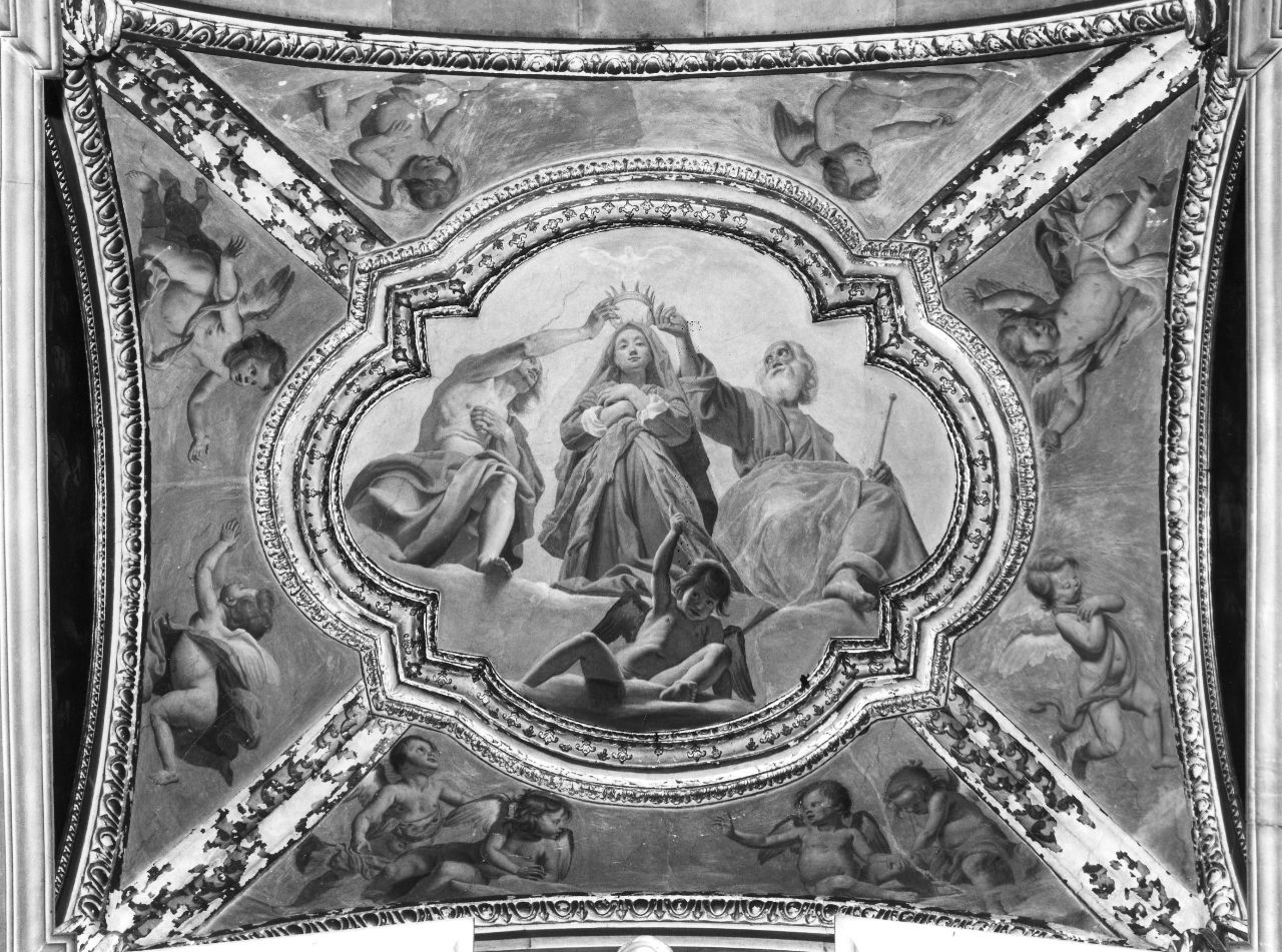 incoronazione di Maria Vergine (dipinto) di Lippi Lorenzo (sec. XVII)