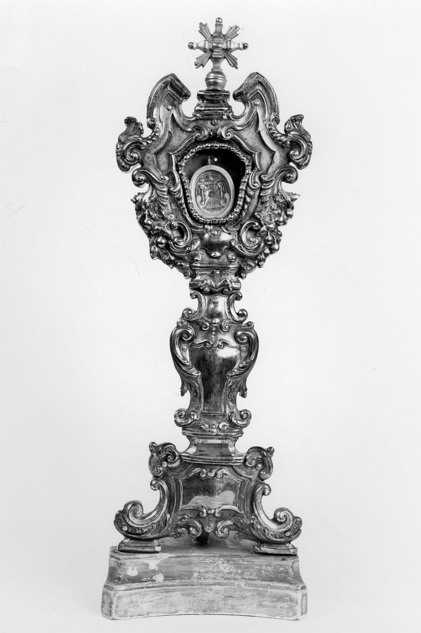 reliquiario - a ostensorio, serie - manifattura toscana (metà sec. XVIII)