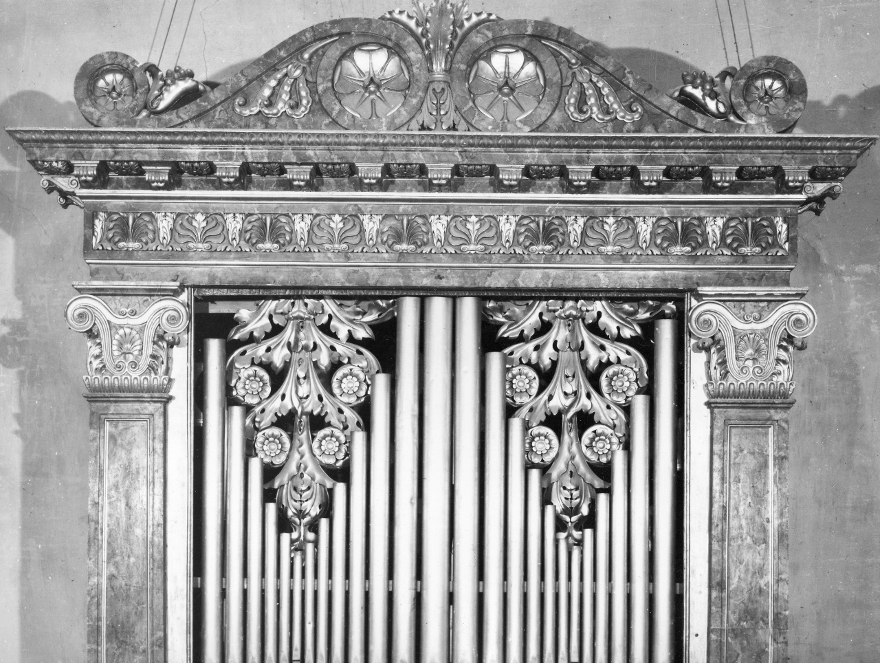 cassa d'organo - manifattura toscana (prima metà sec. XIX)