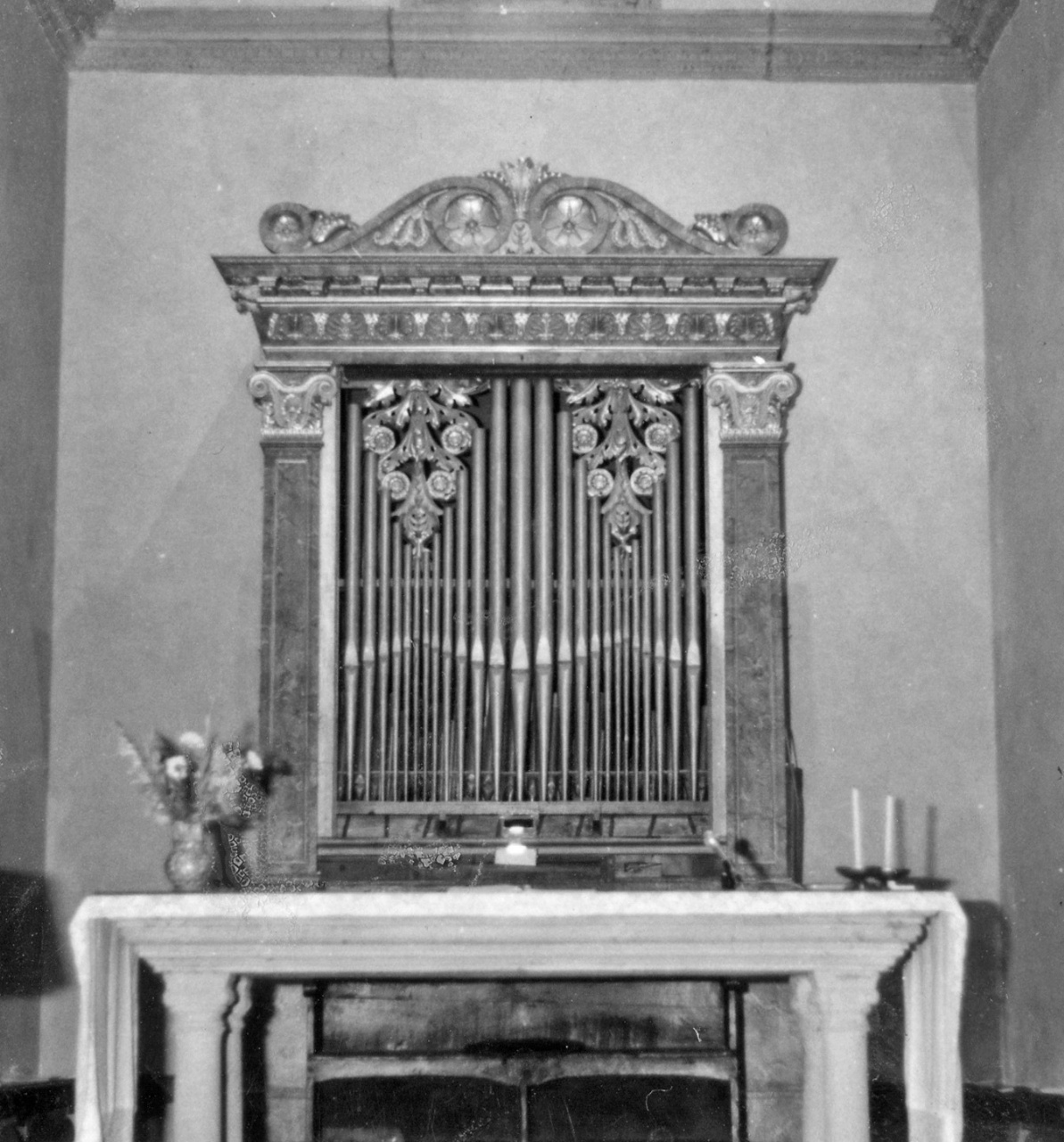 organo di Bruschi Demetrio - manifattura toscana (fine/inizio secc. XVI/ XVII, sec. XIX)