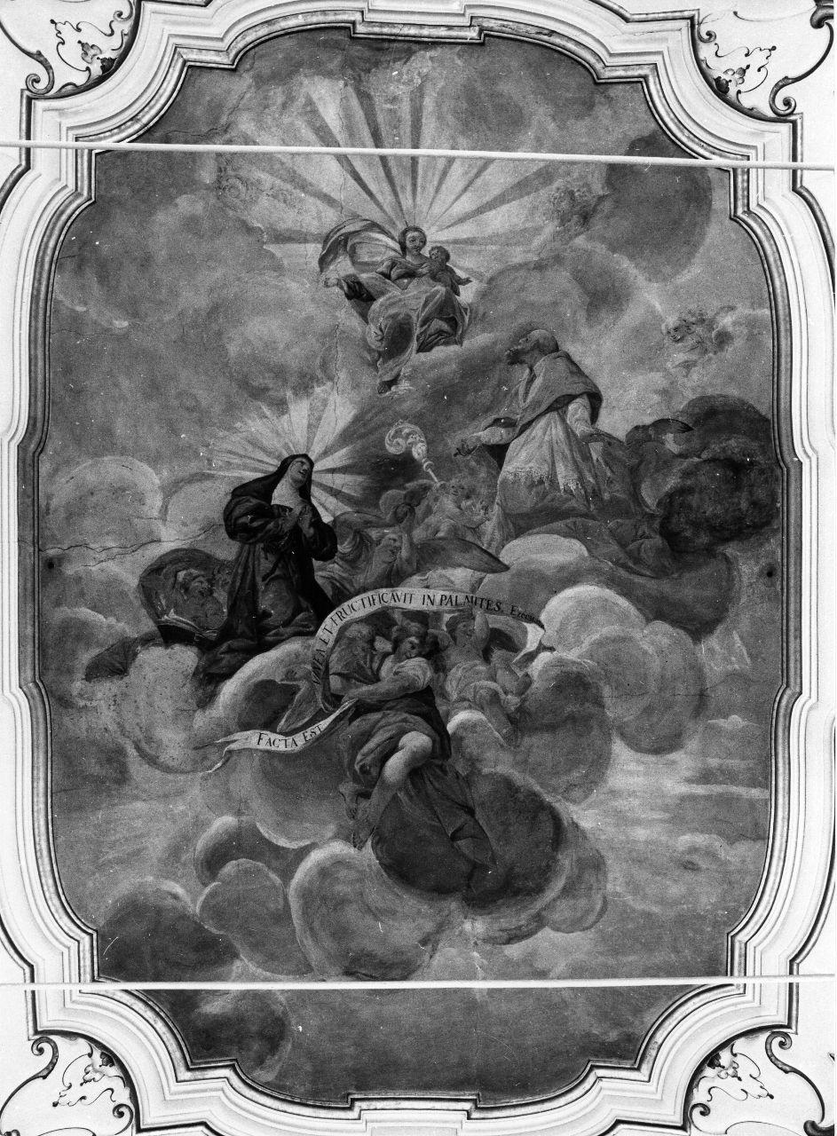 Madonna con Bambino in gloria con San Francesco di Sales e Santa Giovanna Francesca de Chantal (dipinto) - ambito fiorentino (prima metà sec. XVIII)