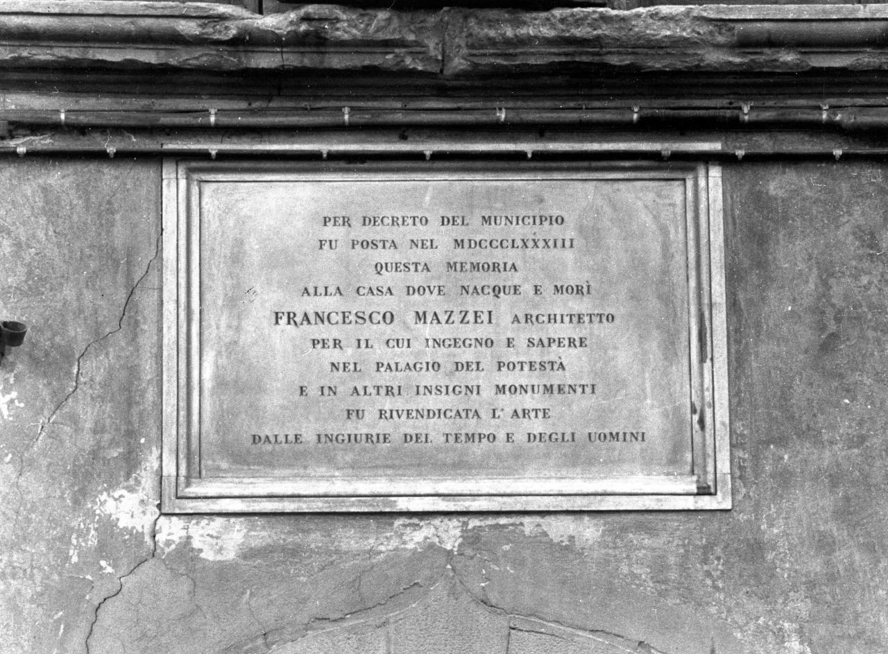 lapide - bottega toscana (sec. XIX)