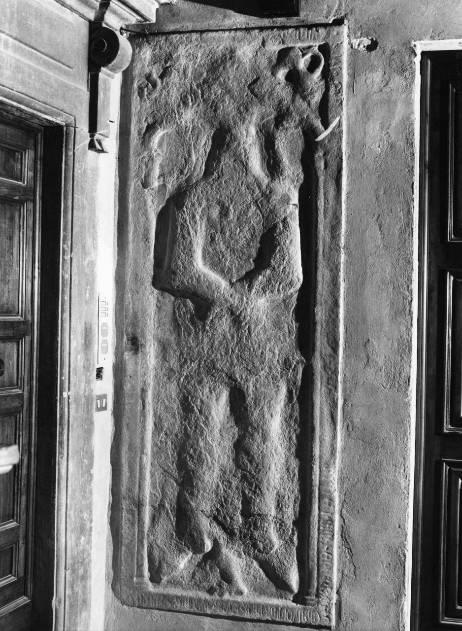 lastra tombale - bottega toscana (seconda metà sec. XIV)