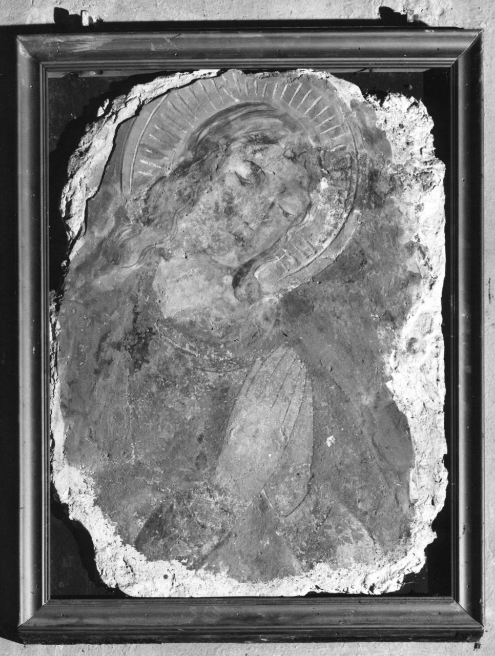 Madonna orante (dipinto, frammento) - ambito toscano (sec. XV)