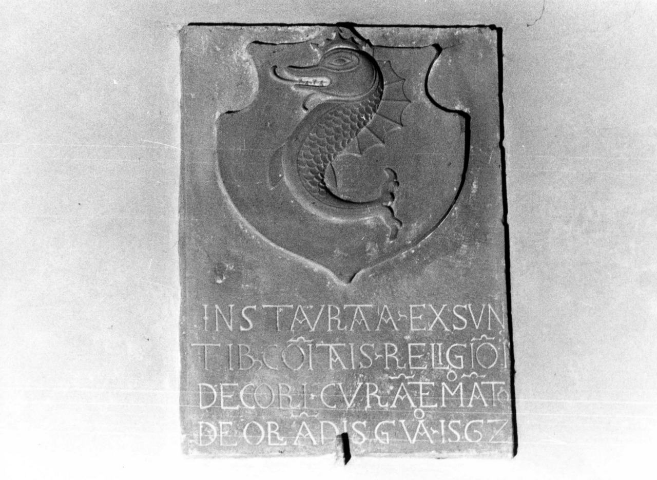 lapide documentaria - bottega toscana (sec. XVI)