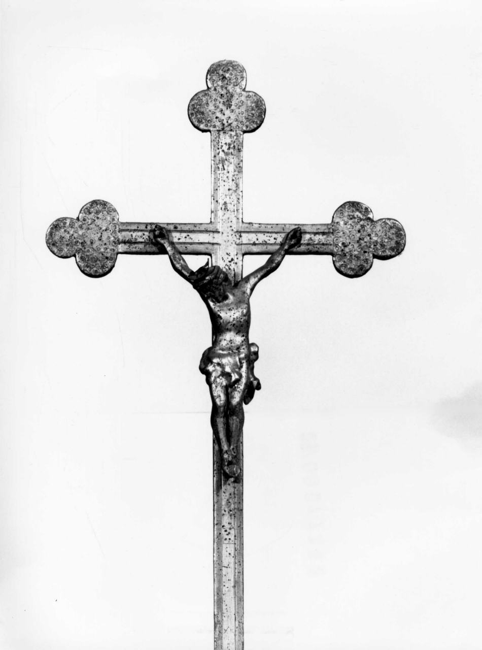 Cristo crocifisso (croce d'altare) - bottega toscana (secc. XVIII/ XIX)