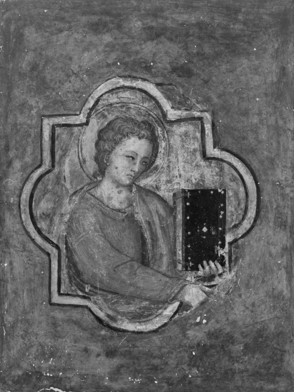 angelo (dipinto, elemento d'insieme) - ambito fiorentino (inizio sec. XV)