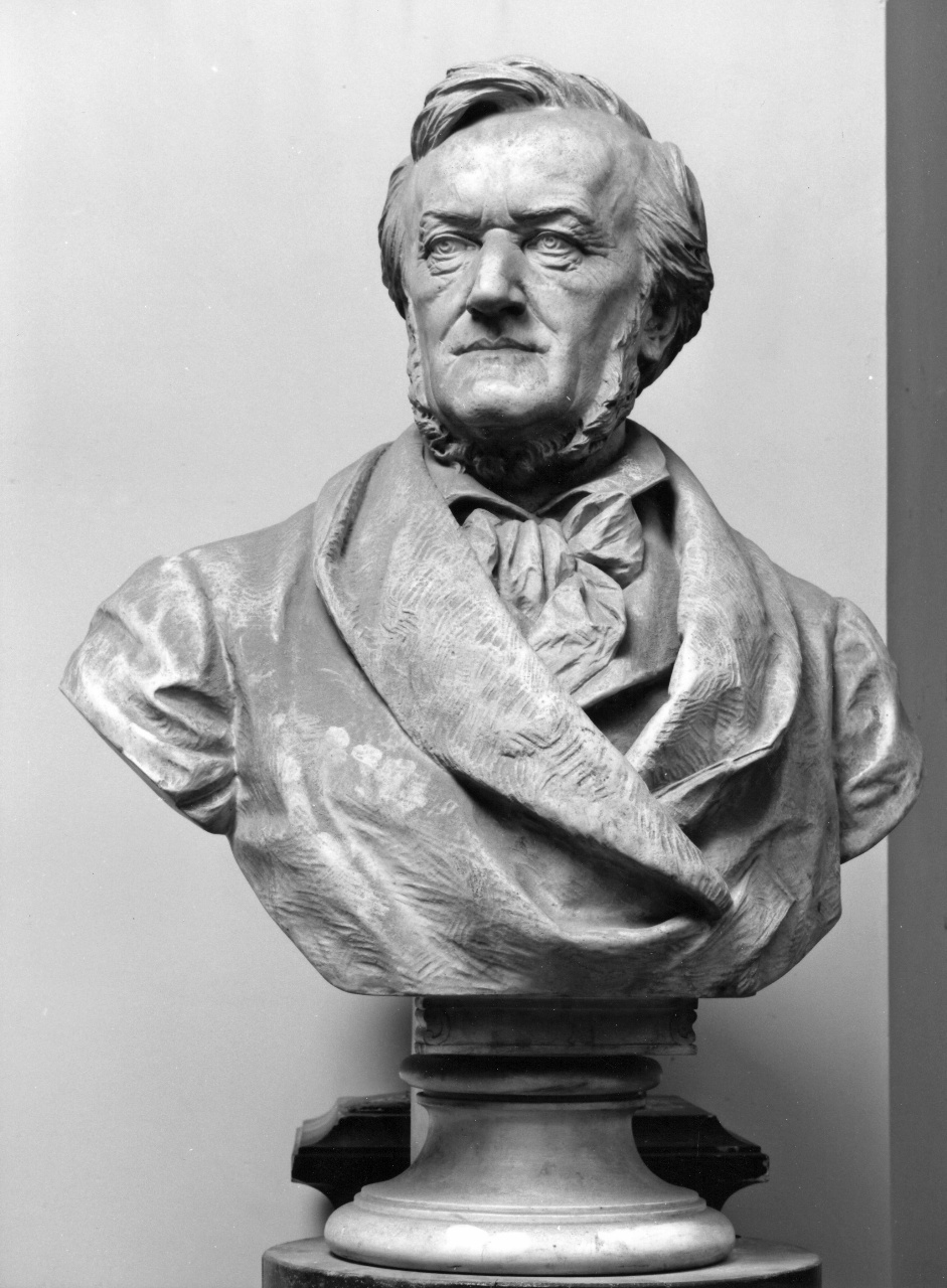 ritratto di Richard Wagner, busto ritratto d'uomo (busto) - ambito tedesco (sec. XIX)