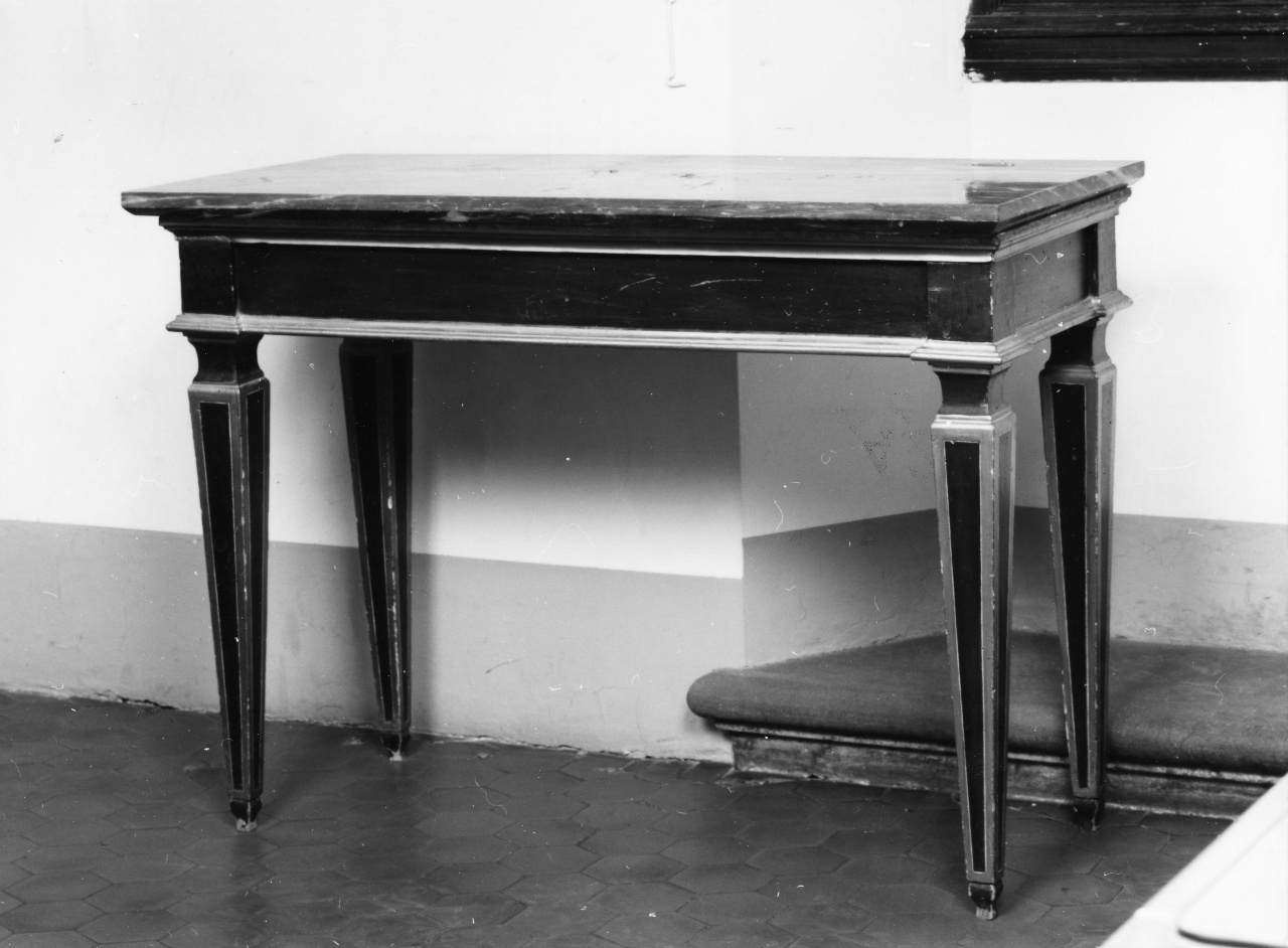 tavolo, serie - manifattura toscana (fine/inizio secc. XVIII/ XIX)